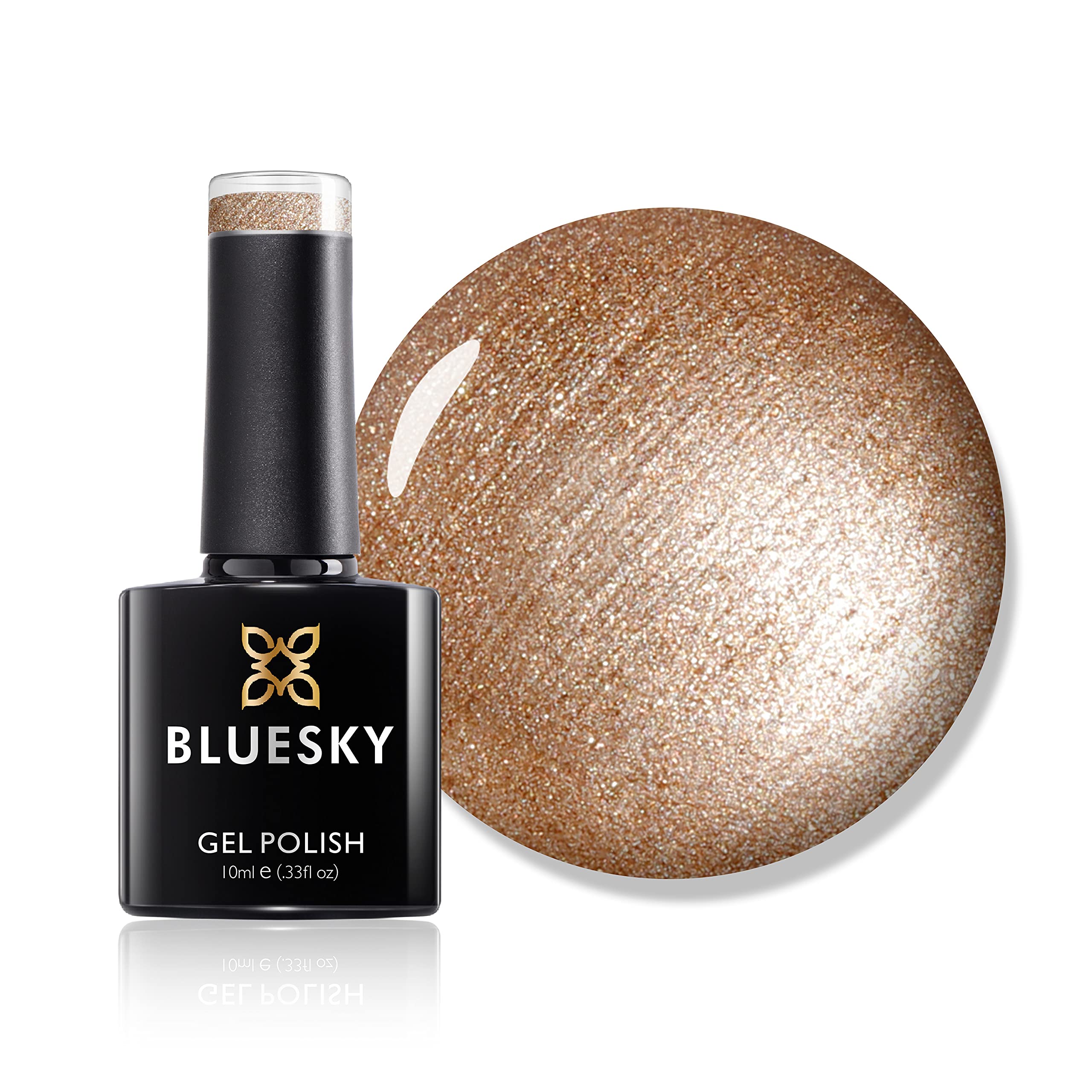 Bluesky Gel Polish - Iced Cappuccino Nail Lacquer - Long Lasting UV LED Soak Off Nail Polish for Salon & Home Manicure - Perfect for Parties, Weddings & Special Occasions