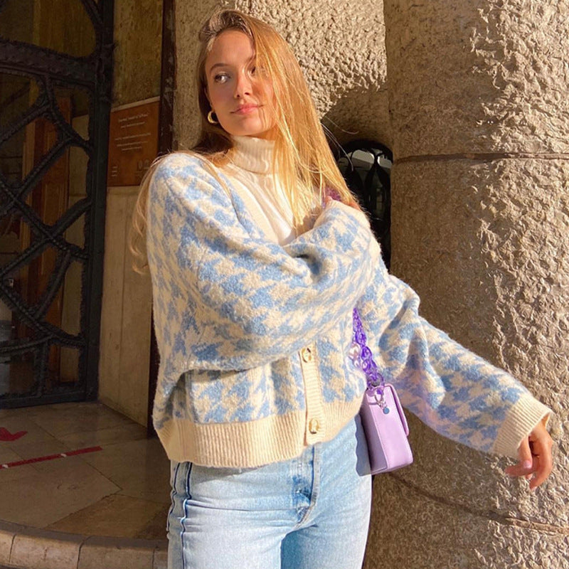 Women's V-Neck Knitted Cardigan Sweater - Casual Long Sleeve Open Front Coat for Fall & Winter | Office Wear, Weekend Outfits, Layering Essentials