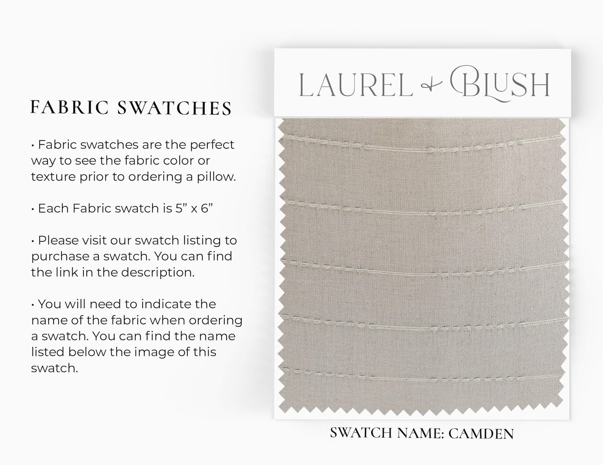 Premium Camden Pillow Cover Set - Soft & Breathable Cotton Linen Blend - 18x18 Inches (Standard Size) - Perfect for Bedroom, Living Room & Home Decor