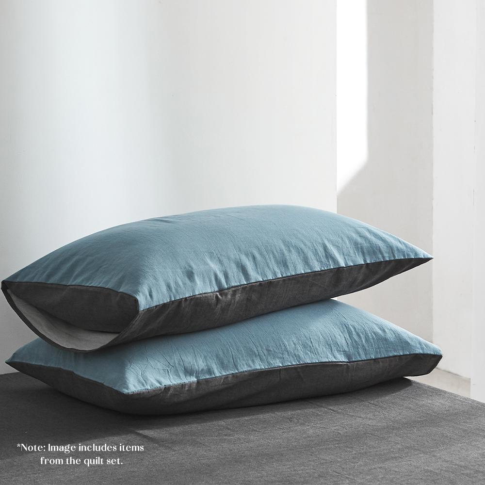 Premium 100% Cotton Sheet Set - Queen Size, Deep Blue - Soft & Breathable Bed Sheets for Ultimate Comfort - Perfect for Master Bedroom, Guest Room & Dorm