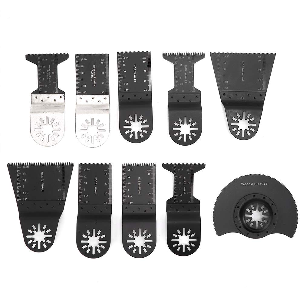 10PCS Universal Oscillating Saw Blades - Multi-Purpose Cutting Tools for Wood, Metal & Plastic | Perfect for DIY Projects, Home Renovation & Professional Use
