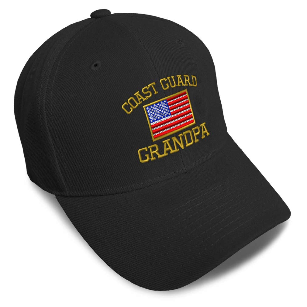 Patriotic U.S. Flag Baseball Cap - Coast Guard Embroidered Dad Hat for Men & Women - Perfect for Outdoor Activities, Sports & Casual Wear