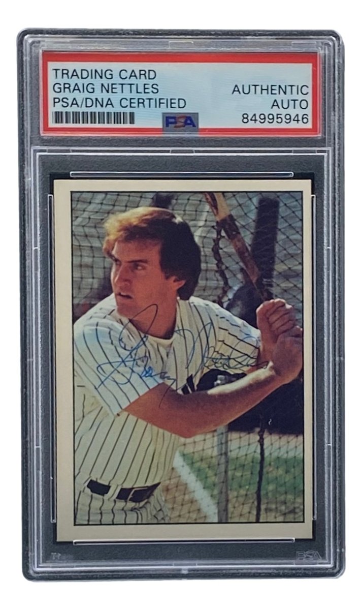 Authentic Graig Nettles Signed 1975 New York Yankees SSPC #437 Baseball Card - PSA/DNA Certified - Perfect for Yankees Memorabilia Collections & Sports Fan Gifts
