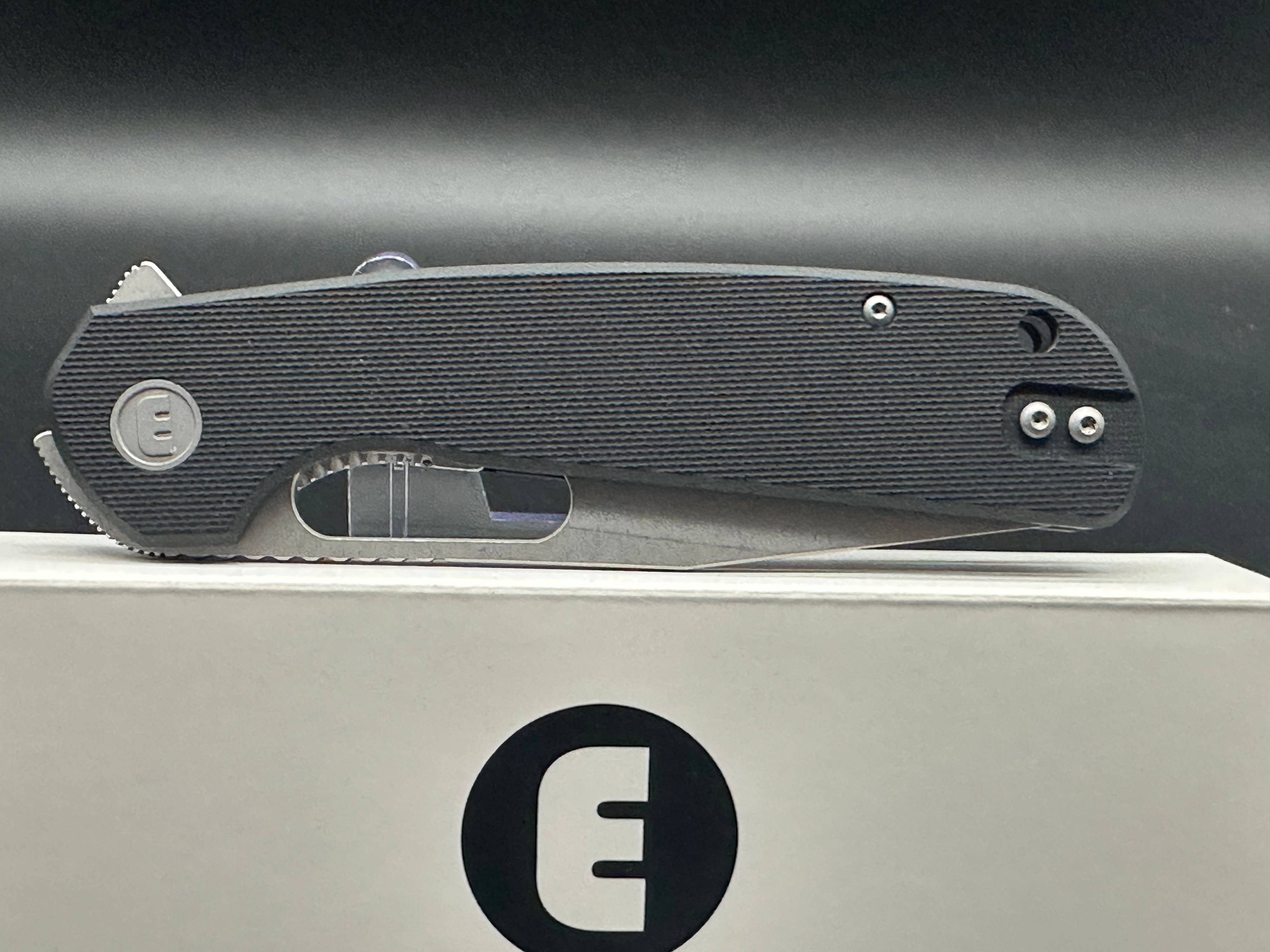 Eutektik Trinity Black G10 Folding Knife - New in Box with LTK Koozie, Patch & Sticker - Premium EDC Pocket Knife for Outdoor Camping, Hiking and Survival Gear