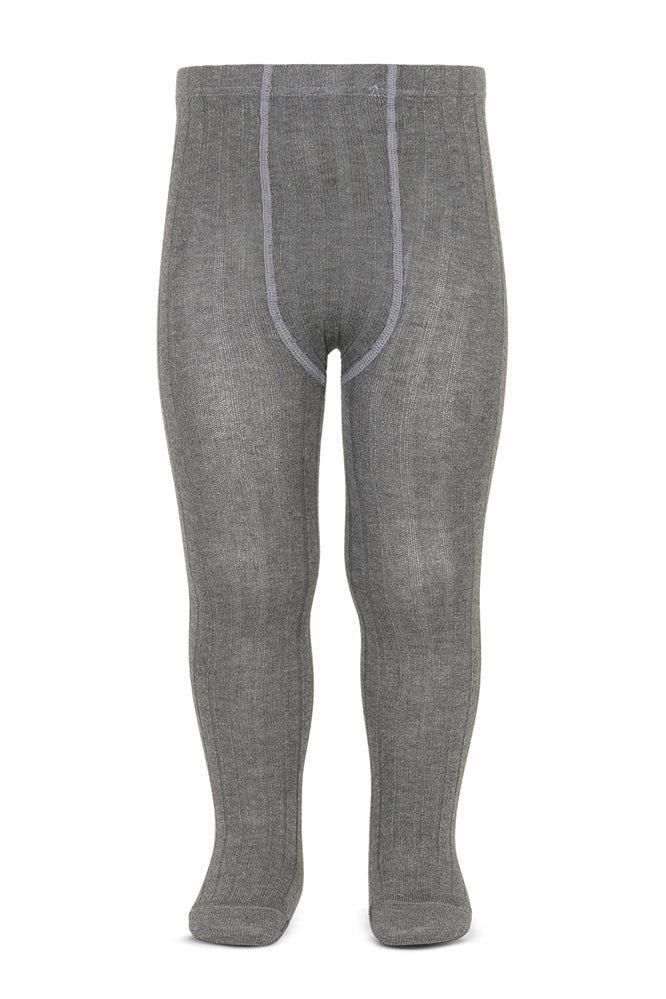 Light Grey Ribbed Tights for Women - Comfortable Stretchy Leggings for Yoga, Workout & Everyday Wear | Fashionable Winter Tights