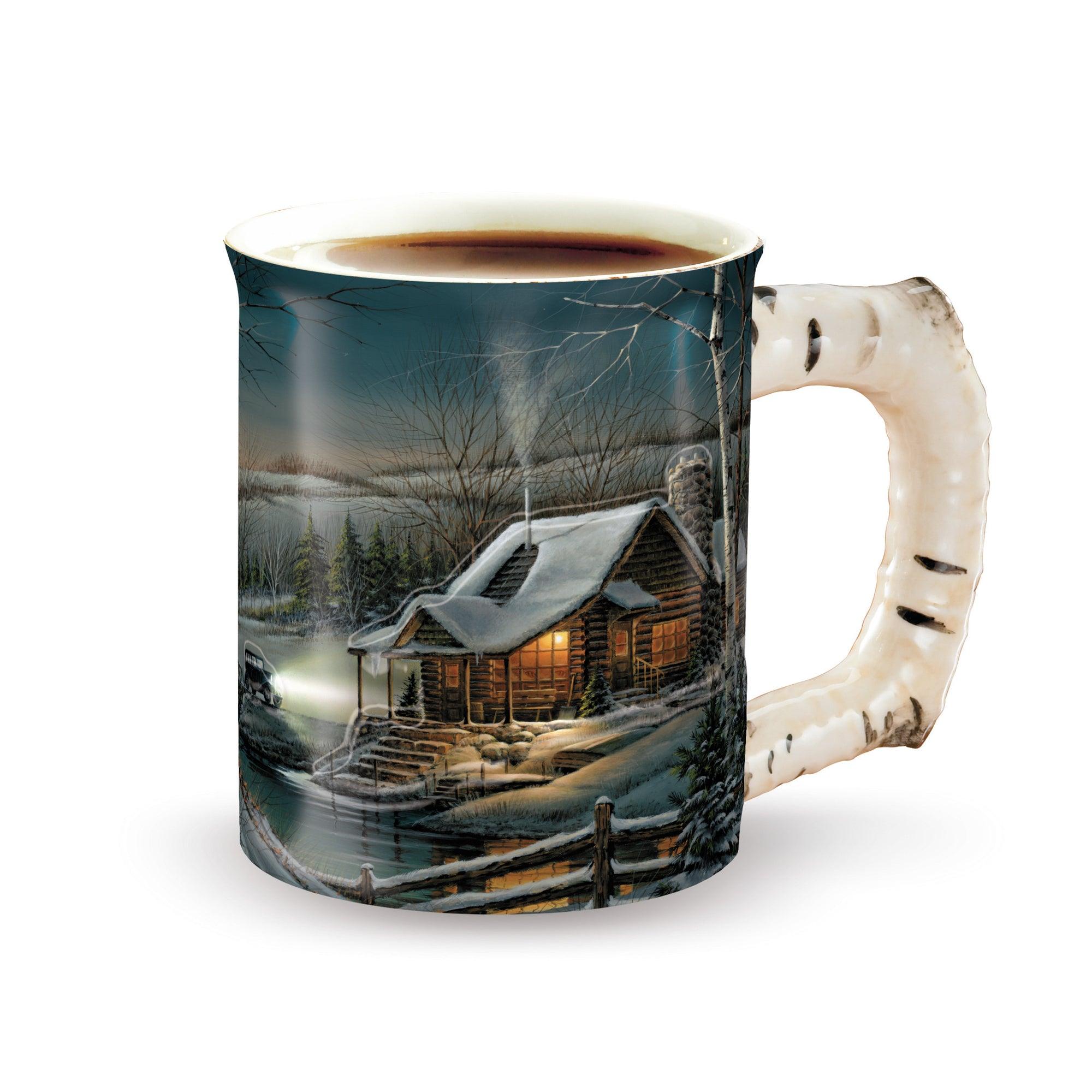 Handmade Sculpted Ceramic Mug - Unique Gift for Coffee & Tea Lovers - Perfect for Cozy Evenings with Friends