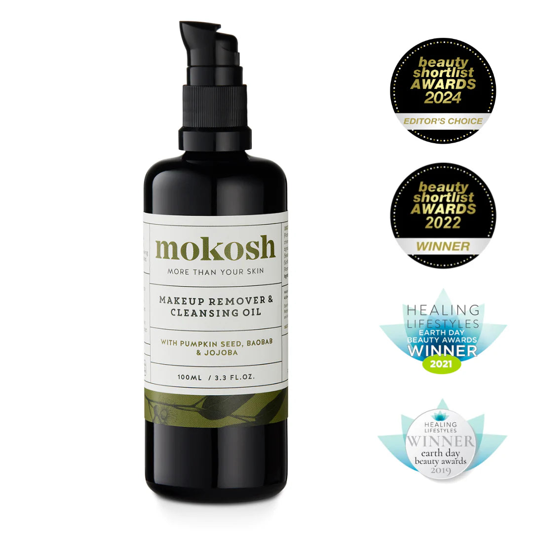 Mokosh Natural Makeup Remover & Cleansing Oil - 100ml Organic Facial Cleanser for Sensitive Skin | Gentle Eye & Face Makeup Removal | Vegan & Cruelty-Free Skincare (Perfect for Travel & Daily Beauty Routine)