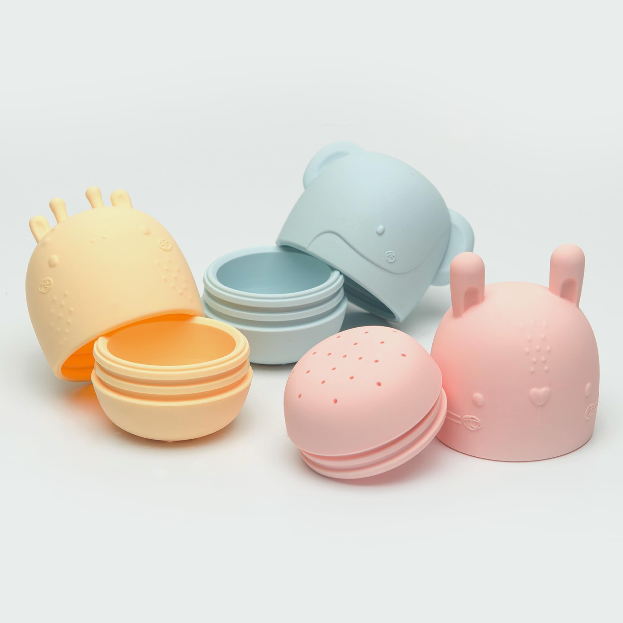 Loulou Lollipop Silicone Squirt & Play Bath Toys for Toddlers - Easy Clean, Non-Toxic, Pastel Colors - Perfect for Bathtime Fun and Sensory Play