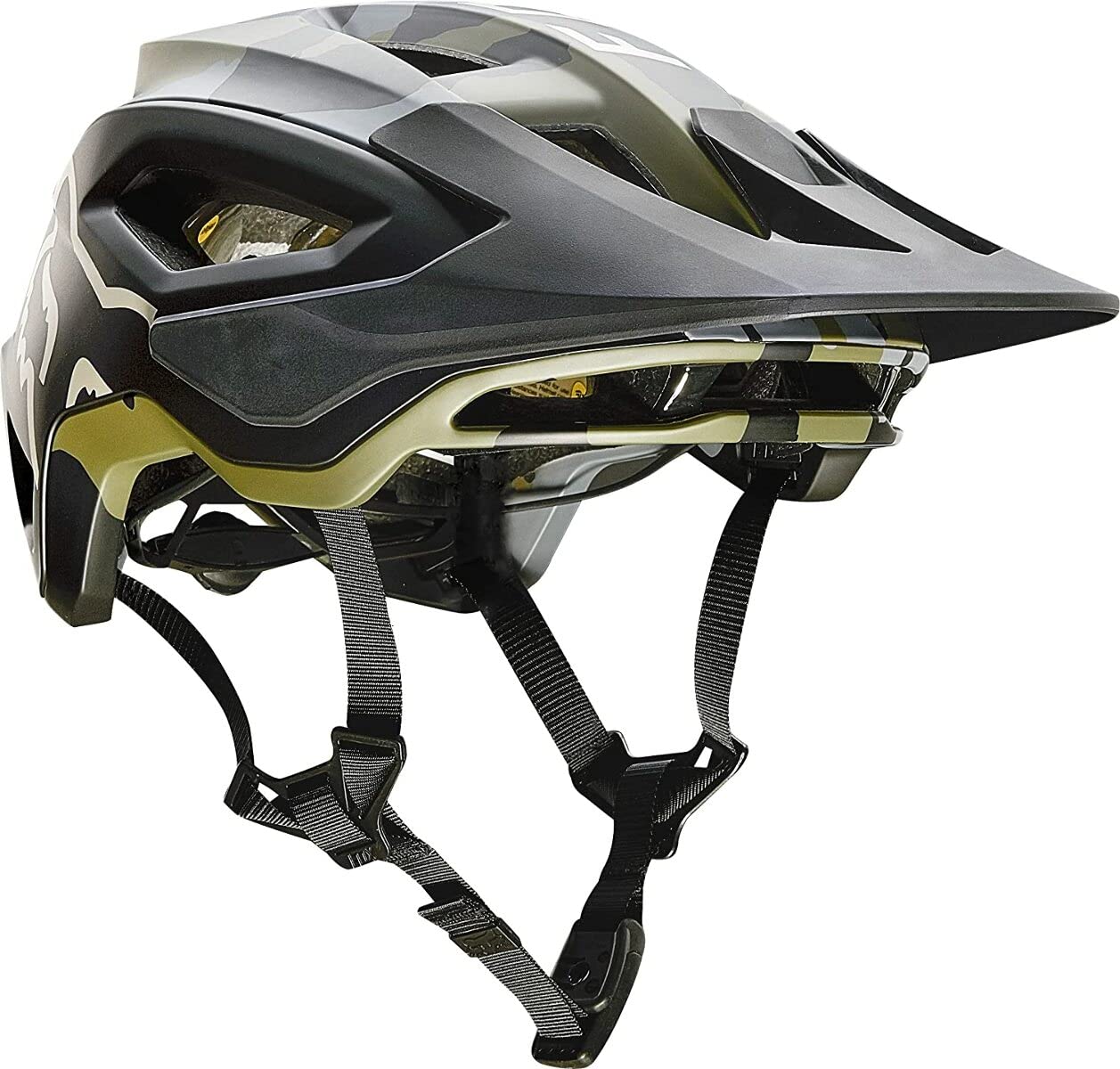Fox Racing SPEEDFRAME PRO Mountain Bike Helmet for Men - Lightweight MTB Cycling Helmet with MIPS Protection, Green Camo, Small - Perfect for Trail Riding & Downhill Biking