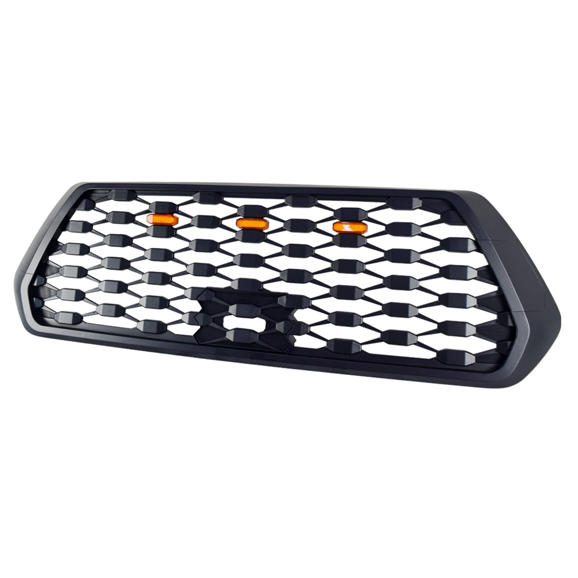2016-2023 Toyota Tacoma Front Hood Bumper Replacement Grille with LED Lights - American Modified Style (Excludes Trucks with Radar Behind Emblem) | Off-Road Upgrade & Custom Look