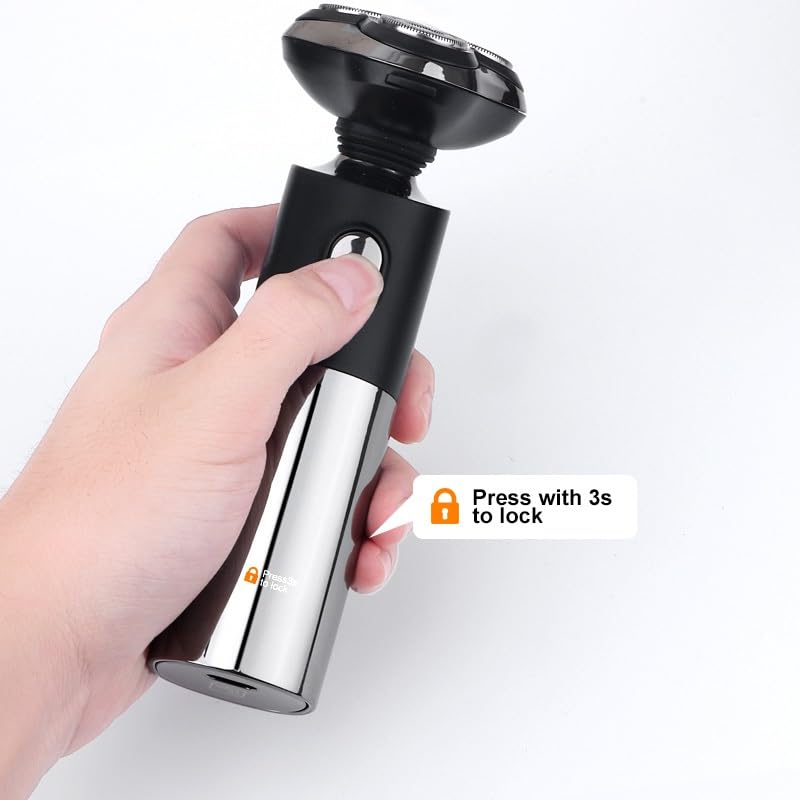 3D Electric Head Shaver for Bald Men - Waterproof Rechargeable LED Display Beard Trimmer & Shaving Machine | Perfect for Home, Travel & Gym Use