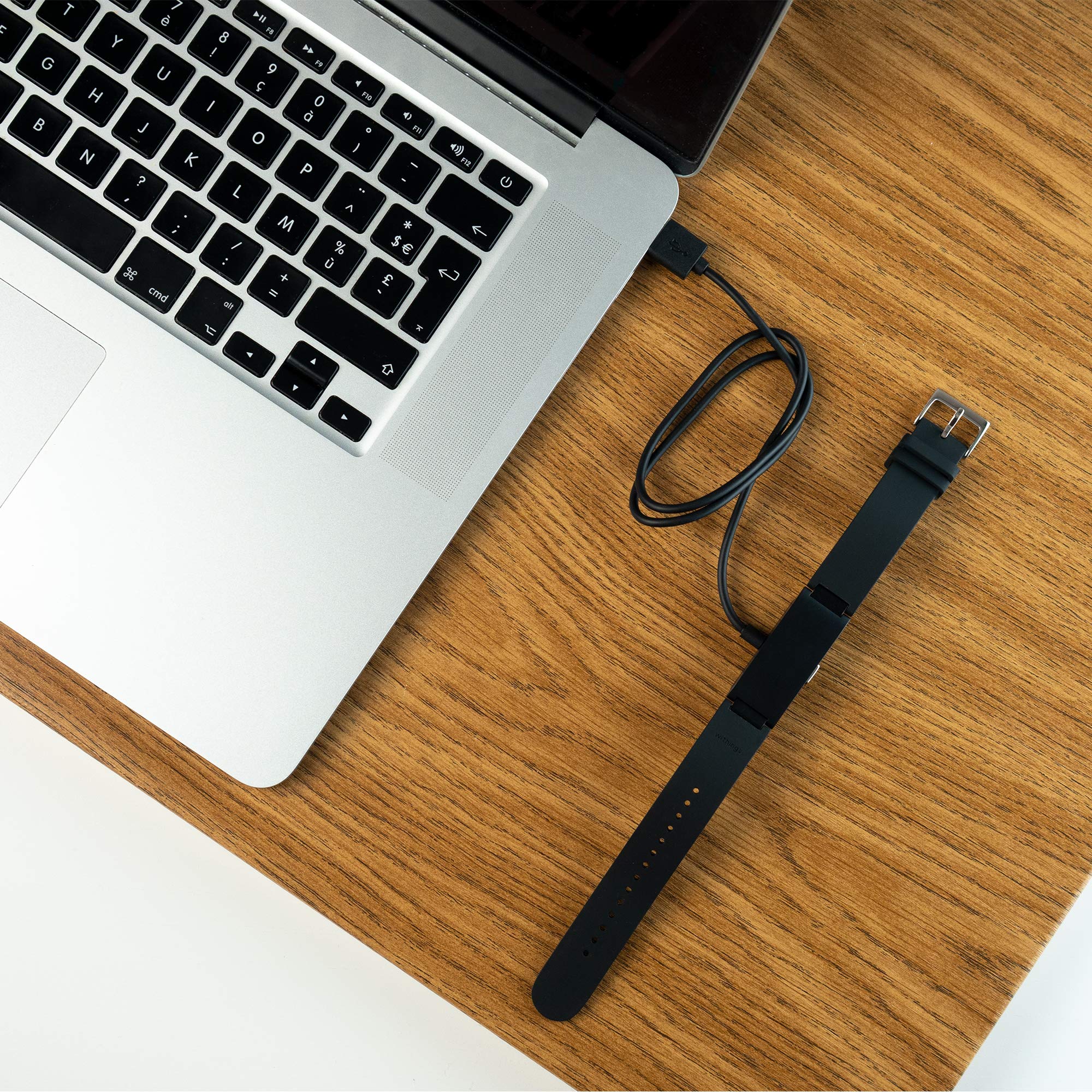 Withings Pulse HR Charger - Replacement USB Charging Cable for Withings Pulse HR Fitness Tracker (Black, One Size) | Perfect for Home, Gym & Travel Use