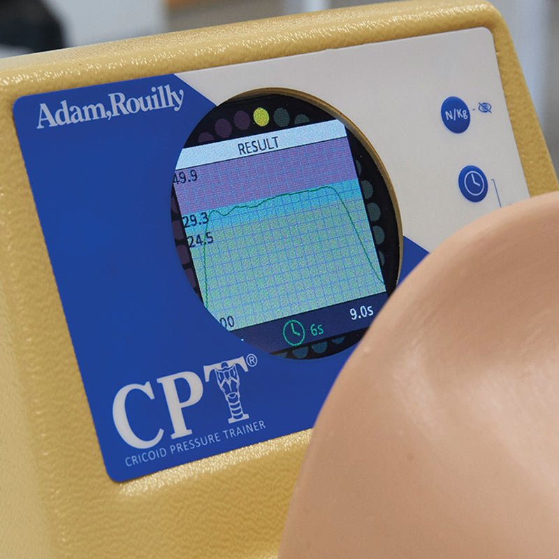 Digital Cricoid Pressure Trainer® - Medical Training Device for Airway Management & Anesthesia Practice - Perfect for EMTs, Nurses & Medical Students