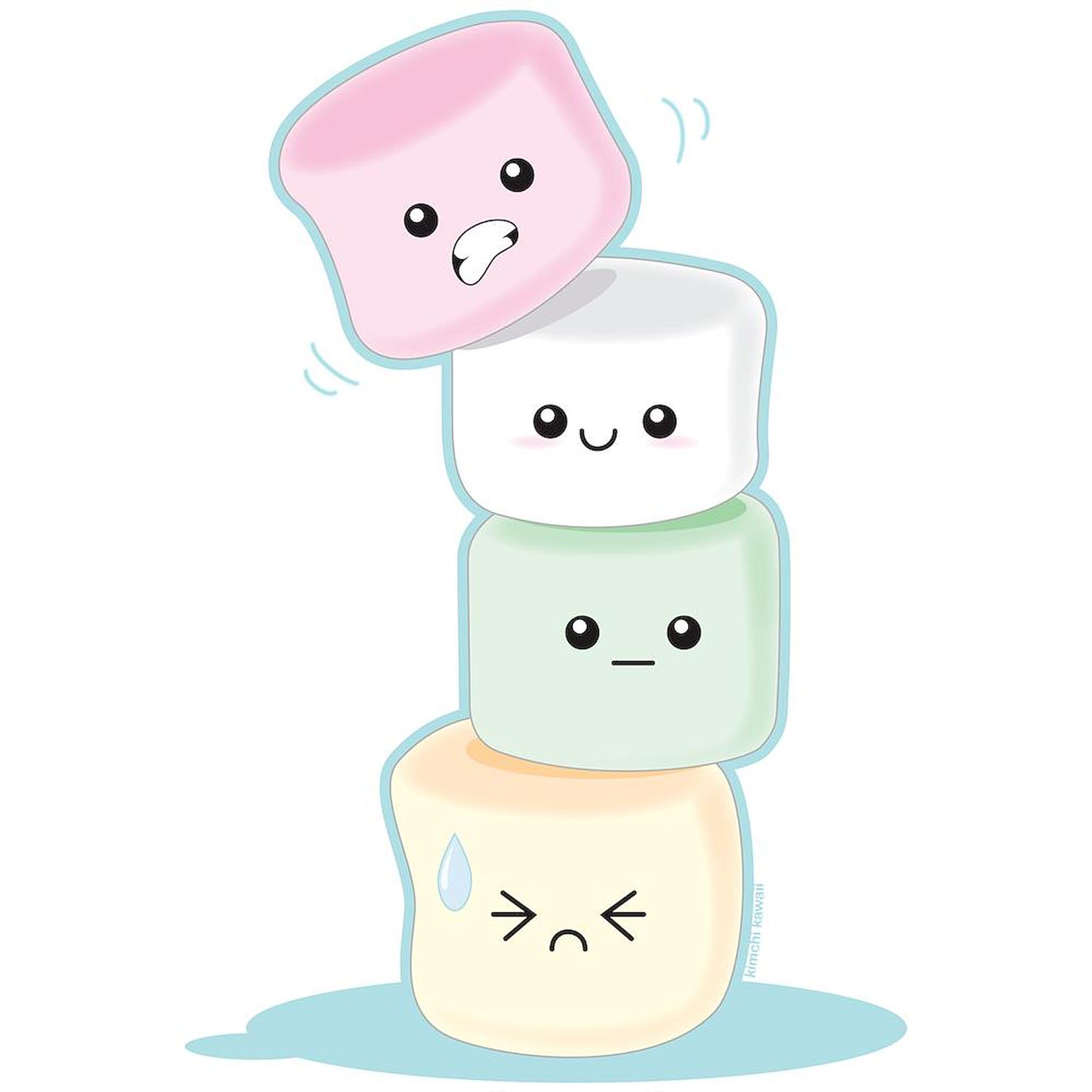 Stacked Marshmallows Ceramic Coffee Mug - 11 oz (325 ml) for Hot Cocoa & Tea - Perfect for Gifts, Office & Home Use - CafePress