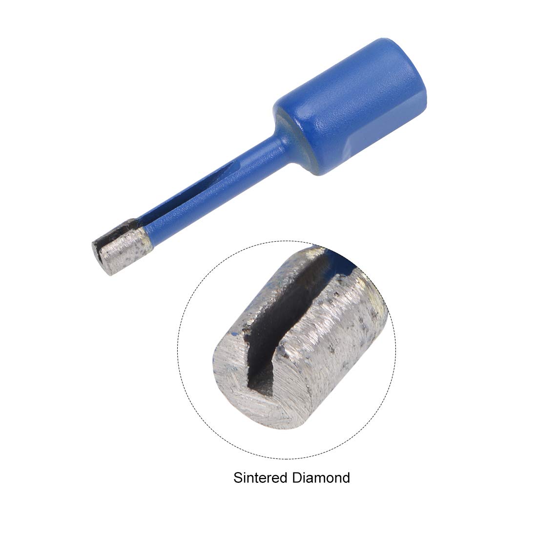 6mm Sintered Diamond Core Drill Bits Set - 3 Pcs for Dry/Wet Drilling on Brick, Concrete, Block, Masonry & Marble - Compatible with M10 Angle Grinder - Perfect for DIY Home Renovation and Professional Construction Projects
