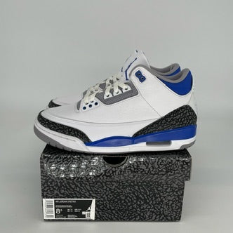 AIR JORDAN 3 RACER BLUE Men's Basketball Shoes Size 8.5 - Style CT8532-145 | Retro Sneakers for Running, Training & Streetwear Fashion