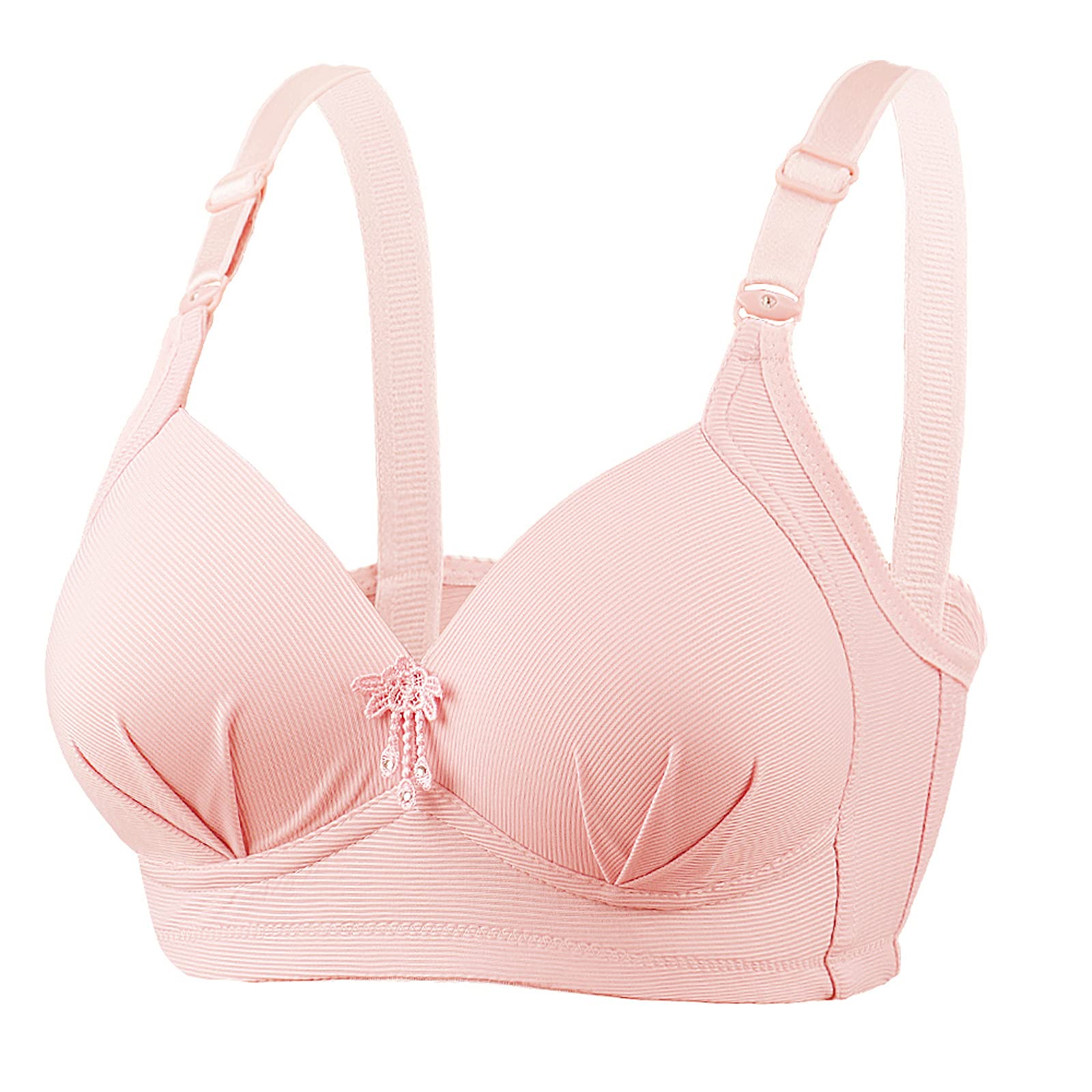 Women's Sports Bra - Plus Size Adjustable Full Cup Bustier, No Steel Ring, Breathable Cotton Modal Underwear for Yoga, Running & Gym Workouts