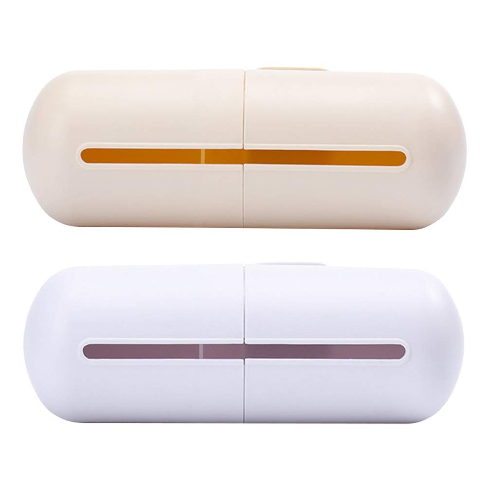 Cabilock Wall-Mounted Trash Bag Holder & Dispenser - 2 Pack Trash Bag Organizer for Kitchen, Bathroom, Office & Living Room - Space Saving Waste Bin Alternative with Easy Tear-Off Design