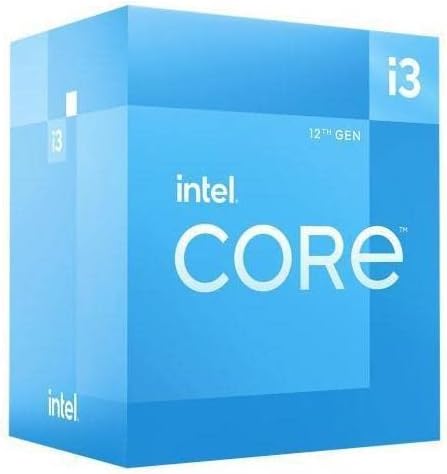 Intel Core i3-12100 4.3GHz Quad-Core Desktop Processor - Ideal for Home Office, Gaming & Everyday Computing