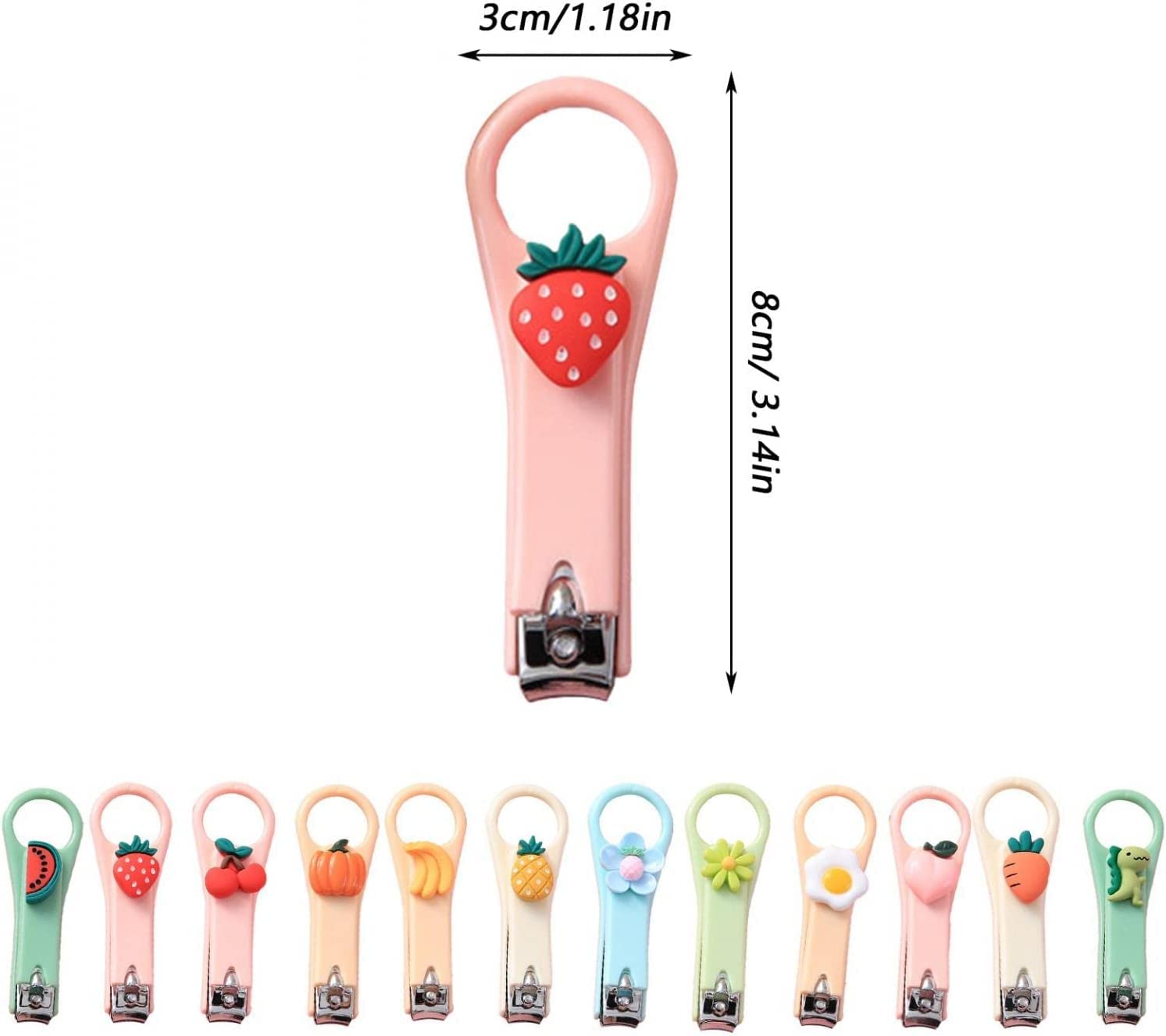 Cute Mini Cartoon Nail Clippers - Portable Manicure Scissors for Kids, Home & Travel Nail Care Tool | Perfect for Baby Care, Travel Essentials & Home Grooming Kits