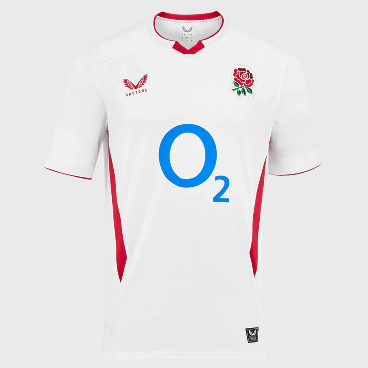Castore England Kids' Home Rugby Shirt 2025/26 - Youth Rugby Jersey for Boys & Girls - Perfect for Match Day & School Sports