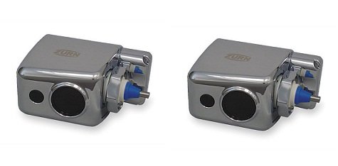 Zurn ZERK-CPM E-Z Flush Automatic Retrofit Kit for Toilet and Urinal Valves with Durable Metal Cover (2-Pack) - Easy Installation for Commercial Restrooms & Public Washrooms
