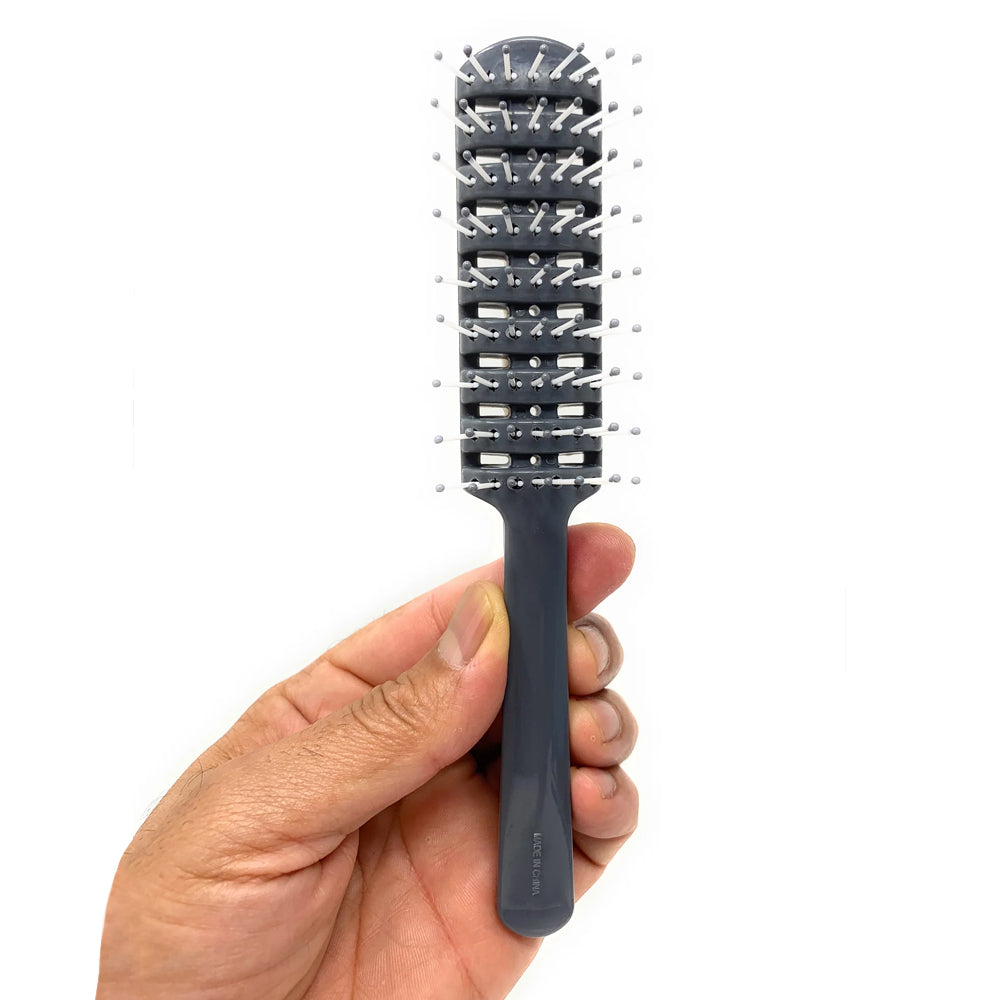 Dulak Traditional Hair Brush Set - 2 Pack Salon Detangling Brush for Smooth & Tangle-Free Hair - Perfect for Home, Salon & Travel Use