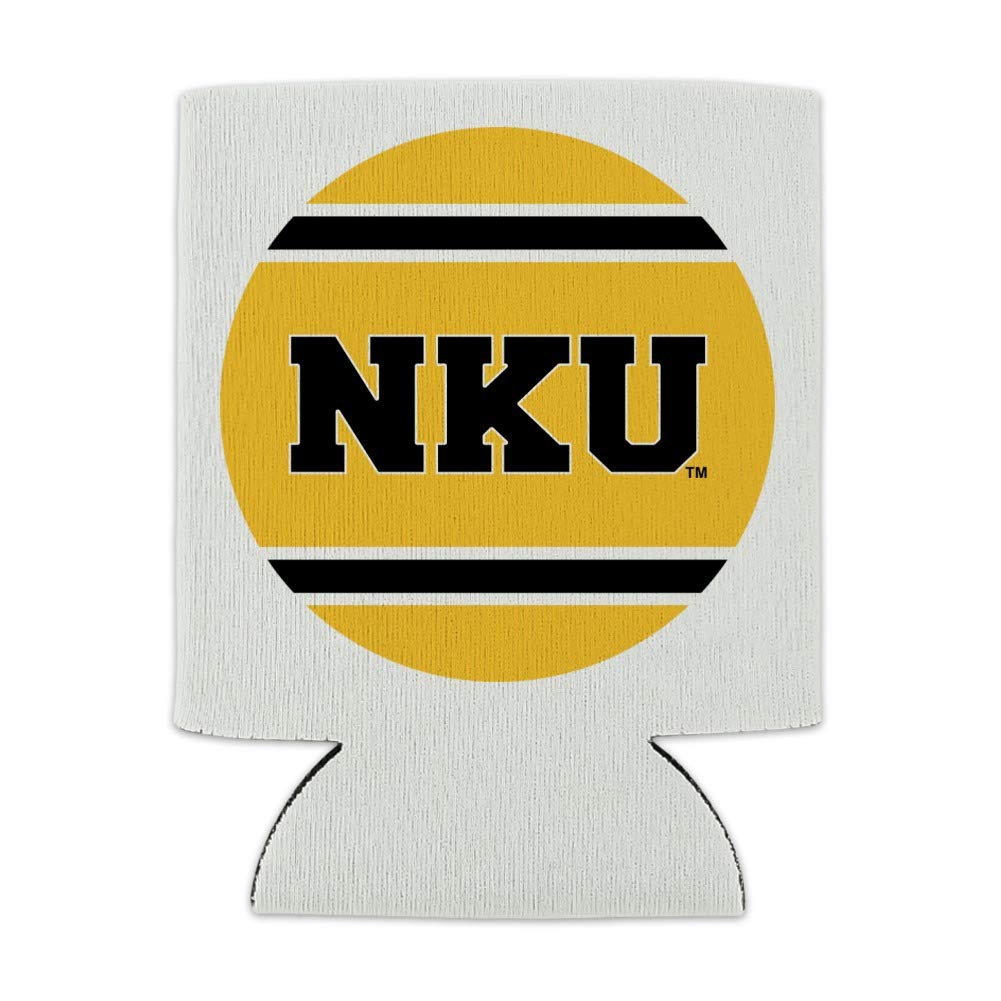Northern Kentucky University Stripes Can Cooler - Insulated Collapsible Drink Sleeve for Beer, Soda & Beverages - Perfect for Tailgates, BBQs & Outdoor Parties