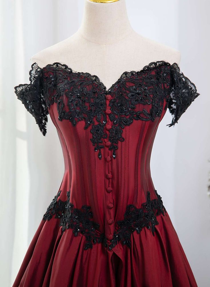 Elegant A-Line Off Shoulder Black Lace Evening Gown - Long Prom Dress for Women (J4664) | Perfect for Formal Events, Weddings & Special Occasions