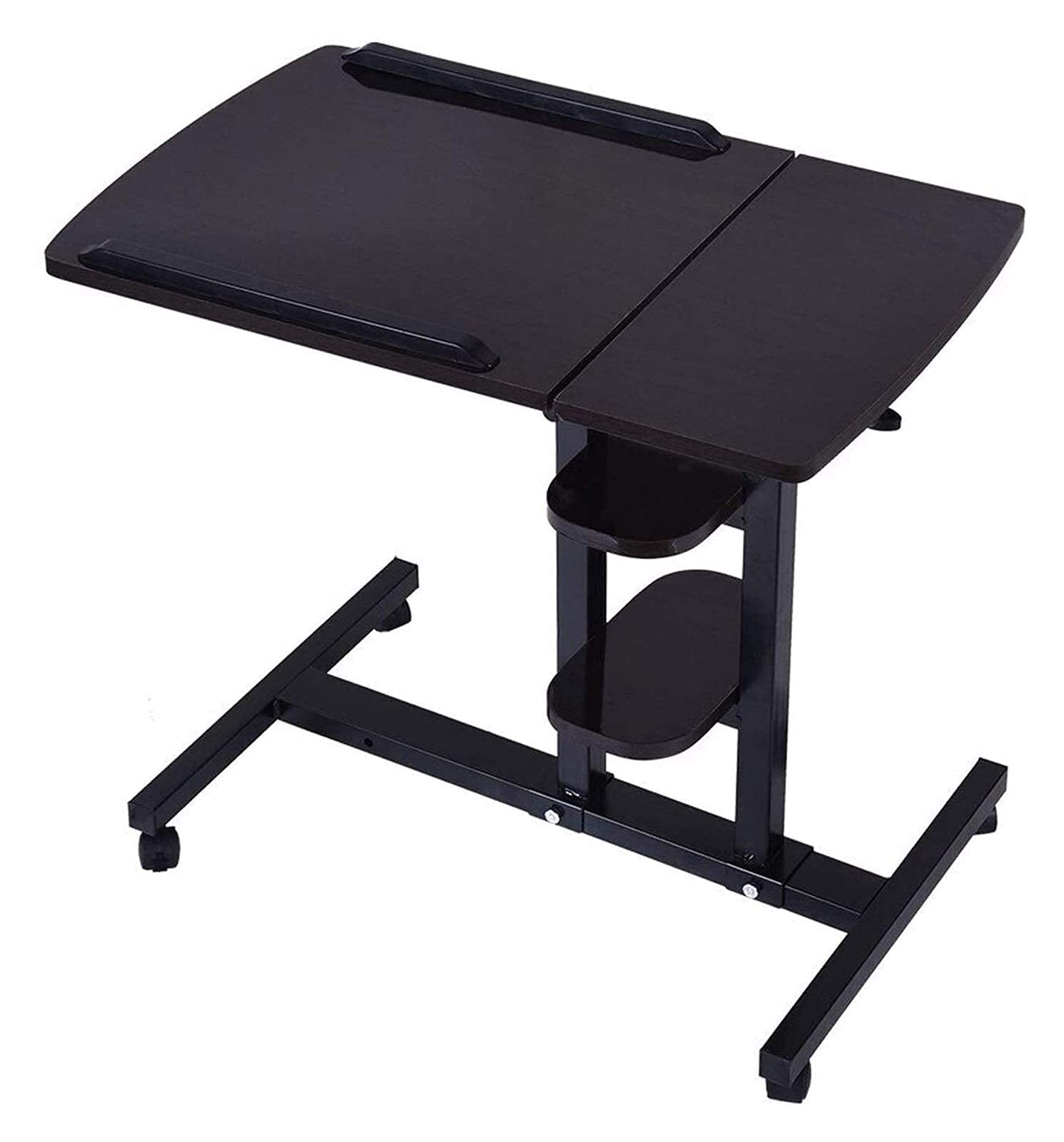 Side Table Unique C-Shaped Bedside Laptop Desk - Foldable, Adjustable, Rotatable Portable Computer Table for Beds & Sofas, Ideal for Home Office, Gaming, and Study