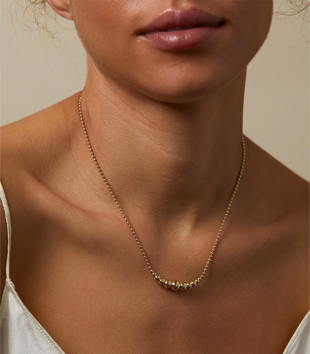 Small Bubbly Necklace - Dainty Bubble Pendant Jewelry for Women | Perfect for Everyday Wear, Date Nights & Gifts