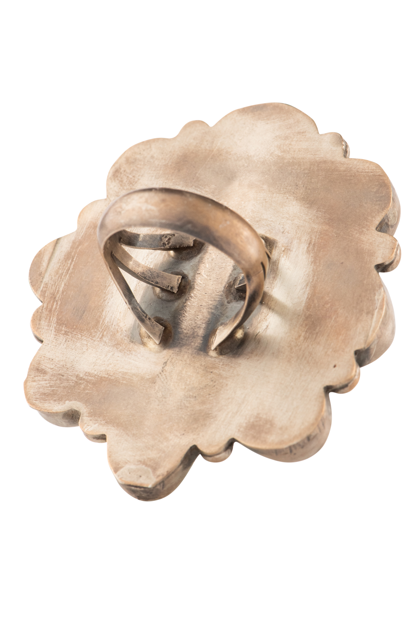 Southwestern Silver & Turquoise Ring for Women - Handmade Sterling Silver Jewelry with Natural Turquoise Stone - Perfect for Boho, Western & Native American Fashion