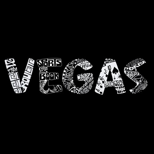 LA POP ART Boys Word Art Graphic T-Shirt - Cool Vegas Design for Casual Wear & Street Style