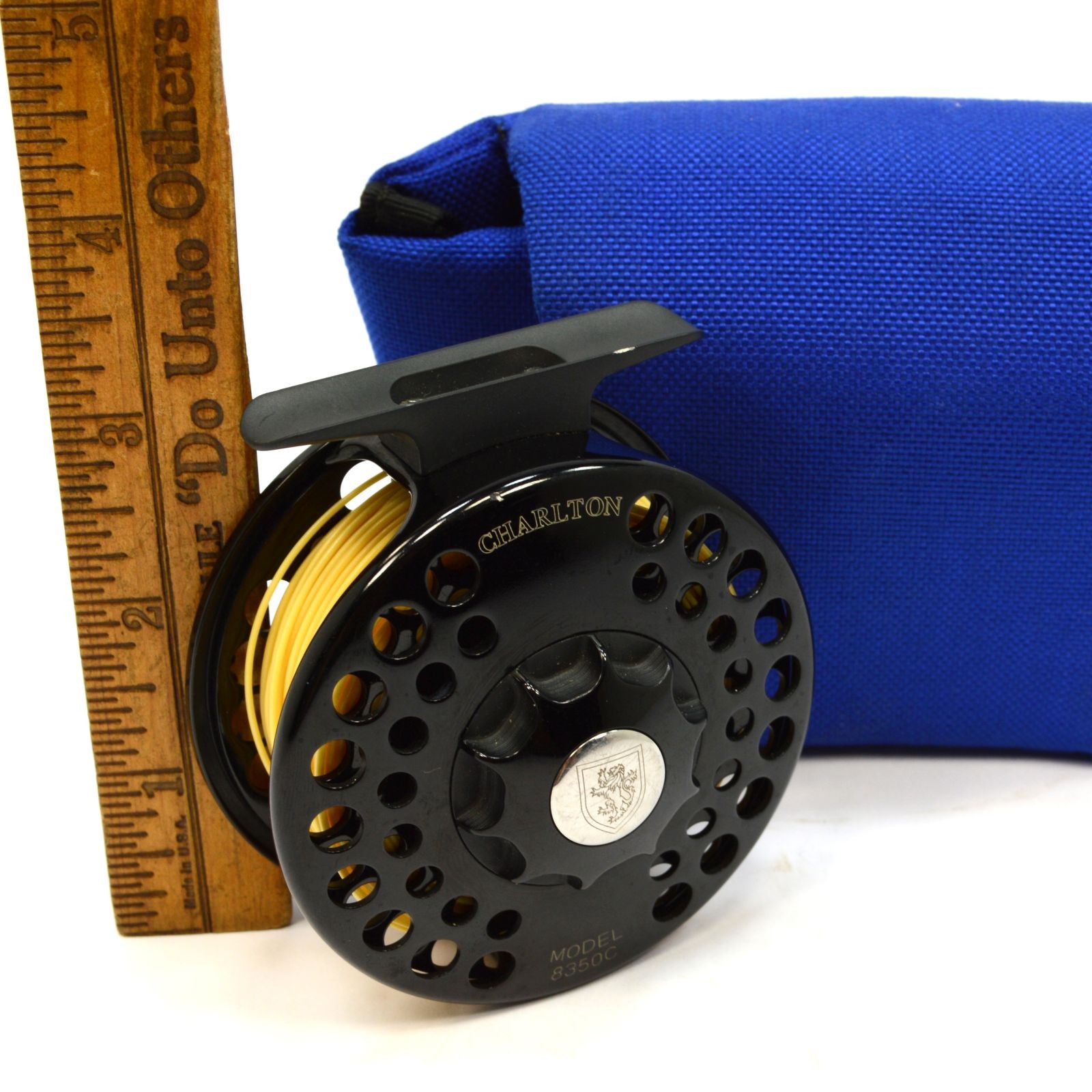 Pre-Owned CHARLTON CONFIGURABLE REEL & SPOOL Model 8350C 1/5 Right Hand with Pouch - Perfect for Fishing, Industrial Use & Outdoor Activities