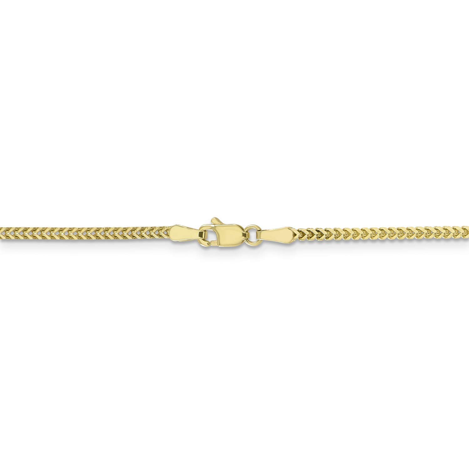 10K Yellow Gold Franco Chain Necklace or Bracelet for Women - Durable & Hypoallergenic Jewelry for Everyday Wear, Gifts & Special Occasions