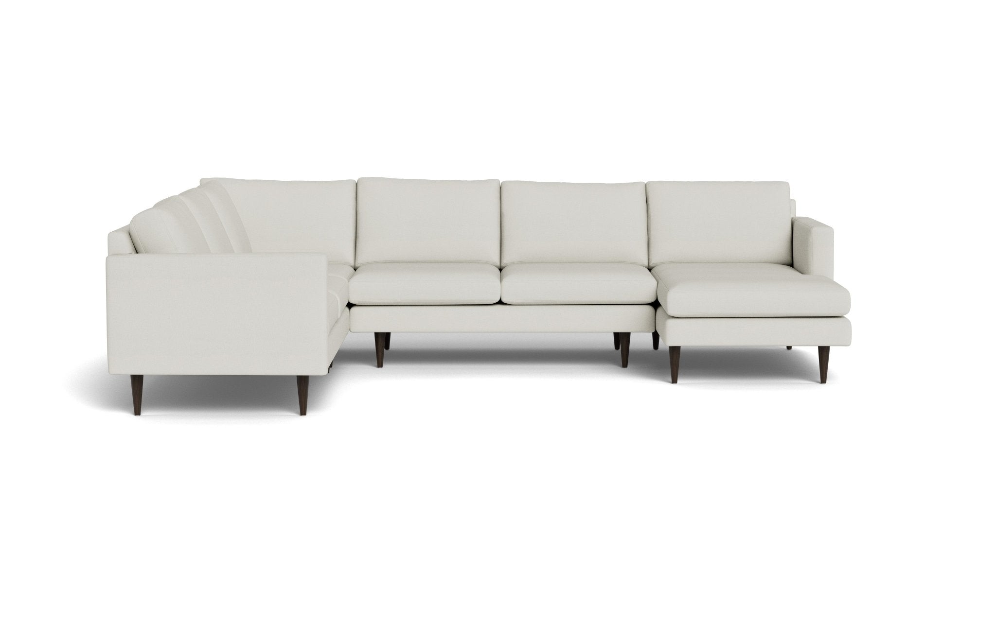 Wallace 131 Modern Untufted Corner Sectional Sofa with Right Chaise - Perfect for Living Room, Lounge & Family Room Comfort
