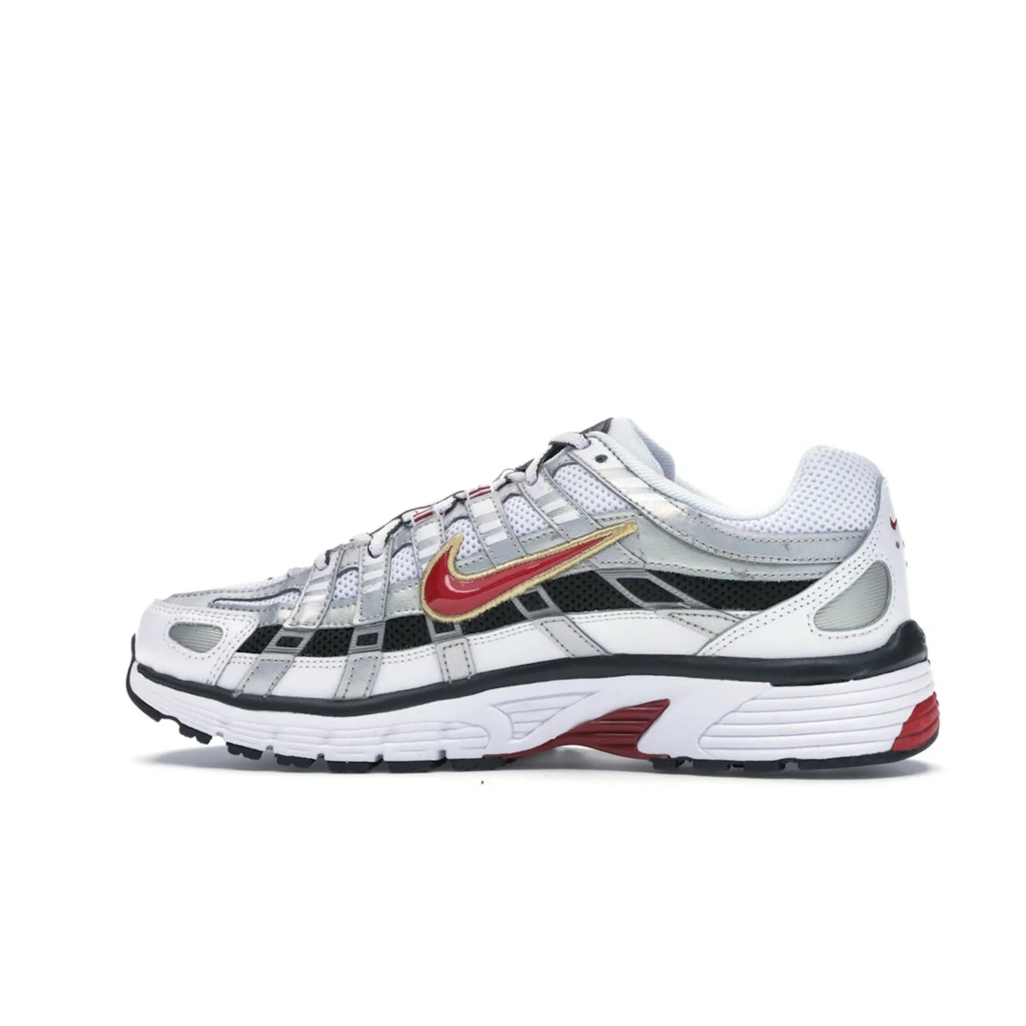 Nike P 6000 Running Shoes - White Gold Red Colorway - Lightweight Cushioned Sneakers for Men & Women - Perfect for Jogging, Gym Workouts & Casual Wear