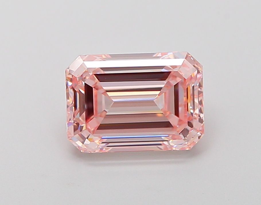 2.54 Carat Emerald Cut Fancy Pink Diamond Ring - Elegant Engagement & Wedding Jewelry for Women - Perfect for Anniversaries, Proposals & Special Occasions