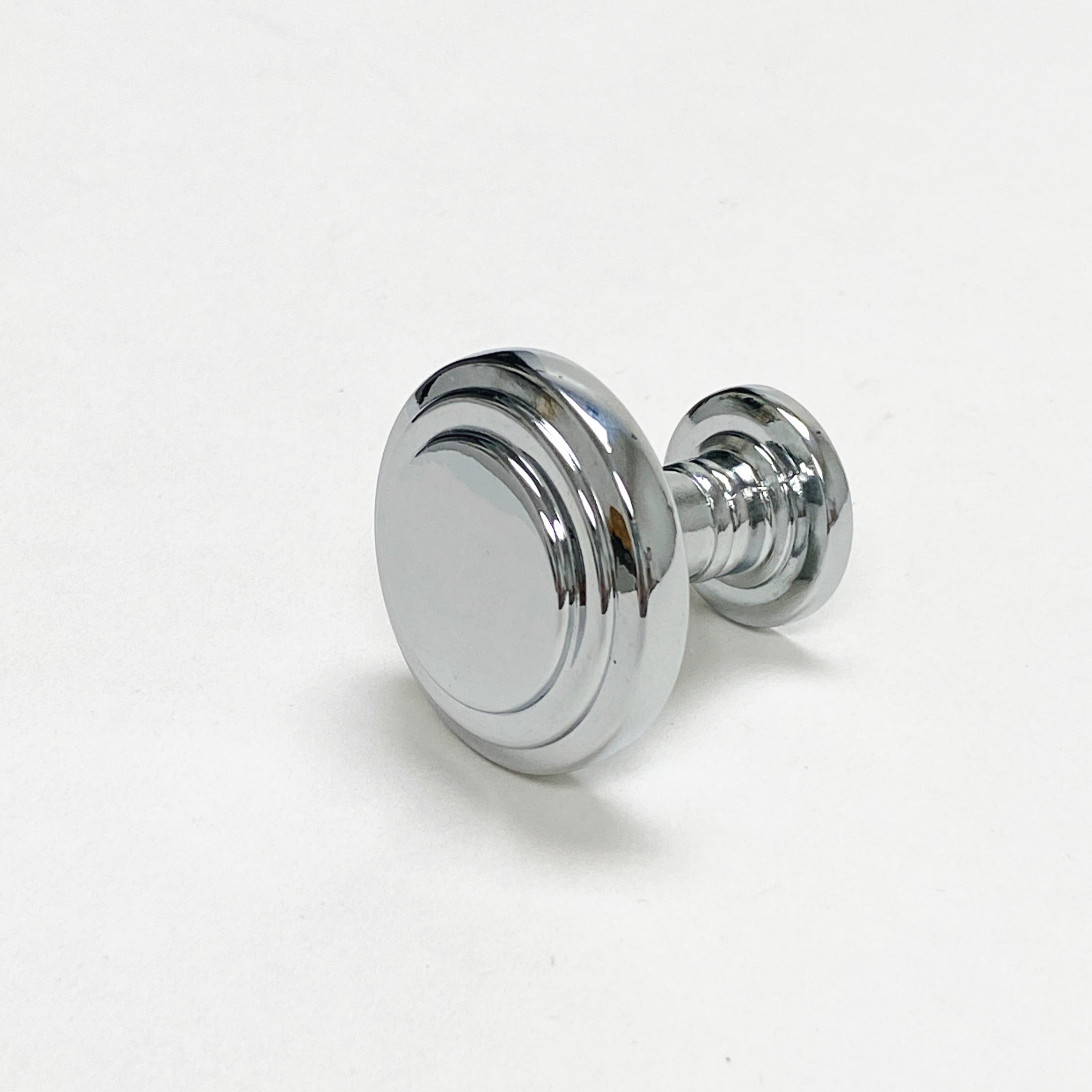 Polished Chrome Round Cabinet Knobs and Drawer Pulls - Modern Hardware for Kitchen, Bathroom & Furniture (Set of 10) - Perfect for Home Renovation and DIY Projects