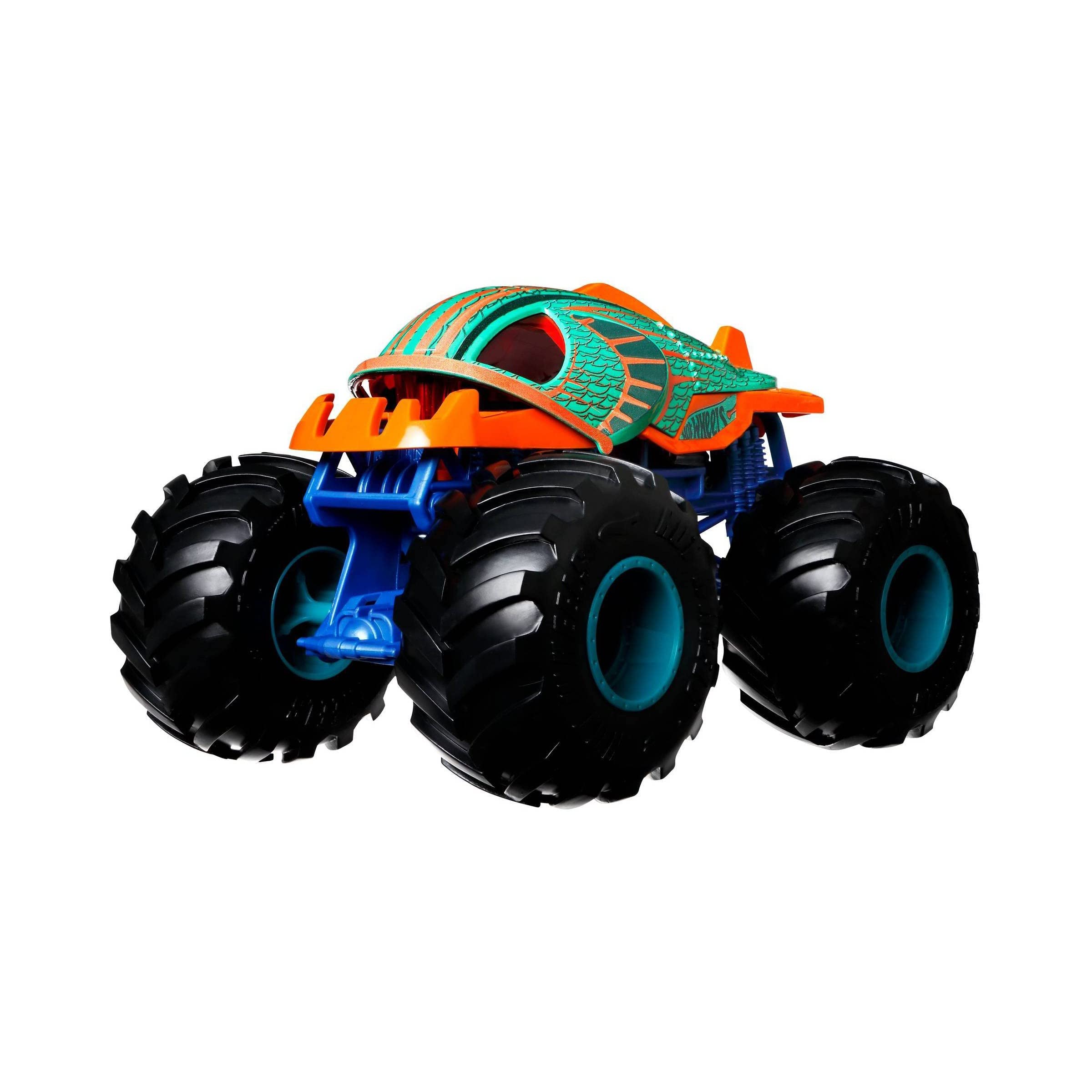 Hot Wheels Monster Trucks 1:24 Scale Piran-Ahhh Vehicle - Die-Cast Toy Car for Kids & Collectors - Perfect for Playtime, Racing & Display