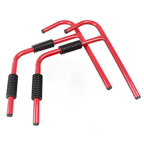 **Heavy Duty Kayak Wall Mount Rack - 2Pcs Steel Ladder Storage Hanger for Garage, Bike, Surfboard & Canoe - 130LB Capacity - Perfect for Garage, Shed, or Outdoor Storage**