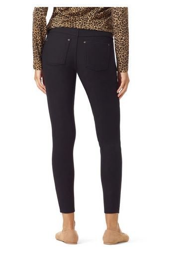 HUE Ultra Soft Fleece Lined Denim Leggings for Women - Stretchy Winter Warm Pants, High Waist Comfortable Jeggings (Size Small) - Perfect for Cold Weather, Yoga, Lounge & Everyday Wear
