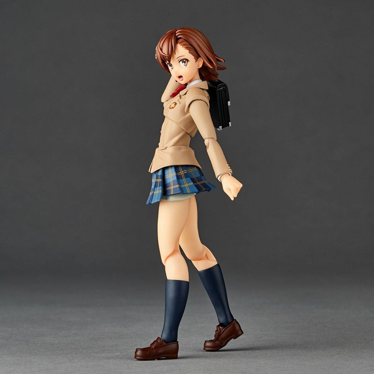Amazing Yamaguchi Revoltech Action Figure - Mikoto Misaka Winter Uniform Ver. (NR043) | Highly Articulated Collectible for Anime Fans | Perfect for Display, Photography & Cosplay Inspiration