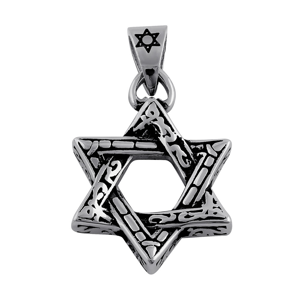 Stainless Steel Star of David Pendant Necklace - Elegant Jewish Jewelry for Men & Women - Perfect for Hanukkah Gifts, Bar Mitzvah, Bat Mitzvah and Religious Occasions