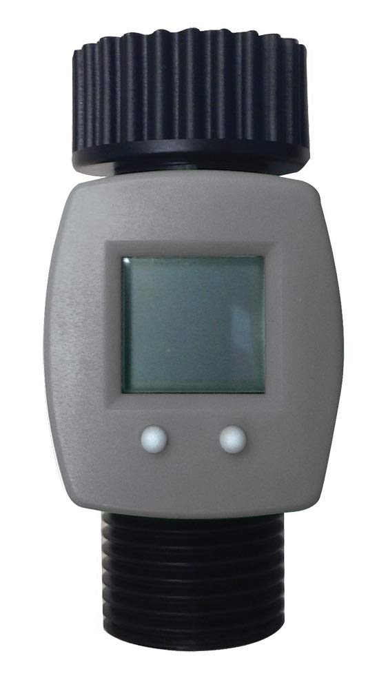 Orbit Hose End Water Flow Meter - Black/Gray - Accurate Garden Watering & Irrigation Tool for Lawns, Plants & Outdoor Use