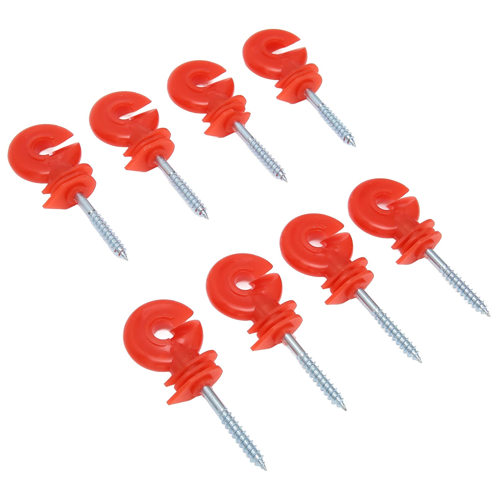 Electric Fence Wire Insulators - Screw-in, Weatherproof & UV Resistant for Solar/Electronic Fencing - Perfect for Farms, Gardens & Livestock Protection