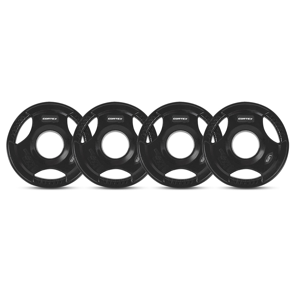 CORTEX 145kg Tri Grip V2 50mm Olympic Weight Plates Set for CrossFit, Powerlifting & Home Gym Strength Training