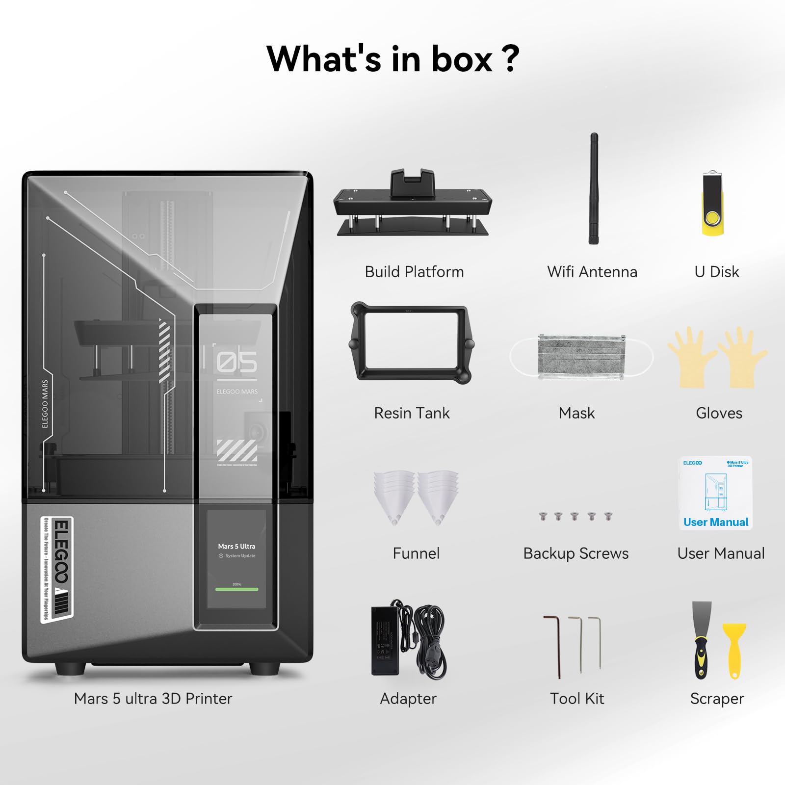 ELEGOO Mars 5 Ultra Resin 3D Printer - 9K 7