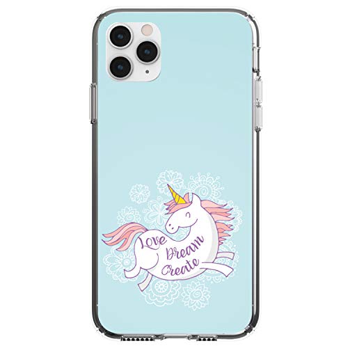 Flying Unicorn - Love / Dream / Create On Clear Case