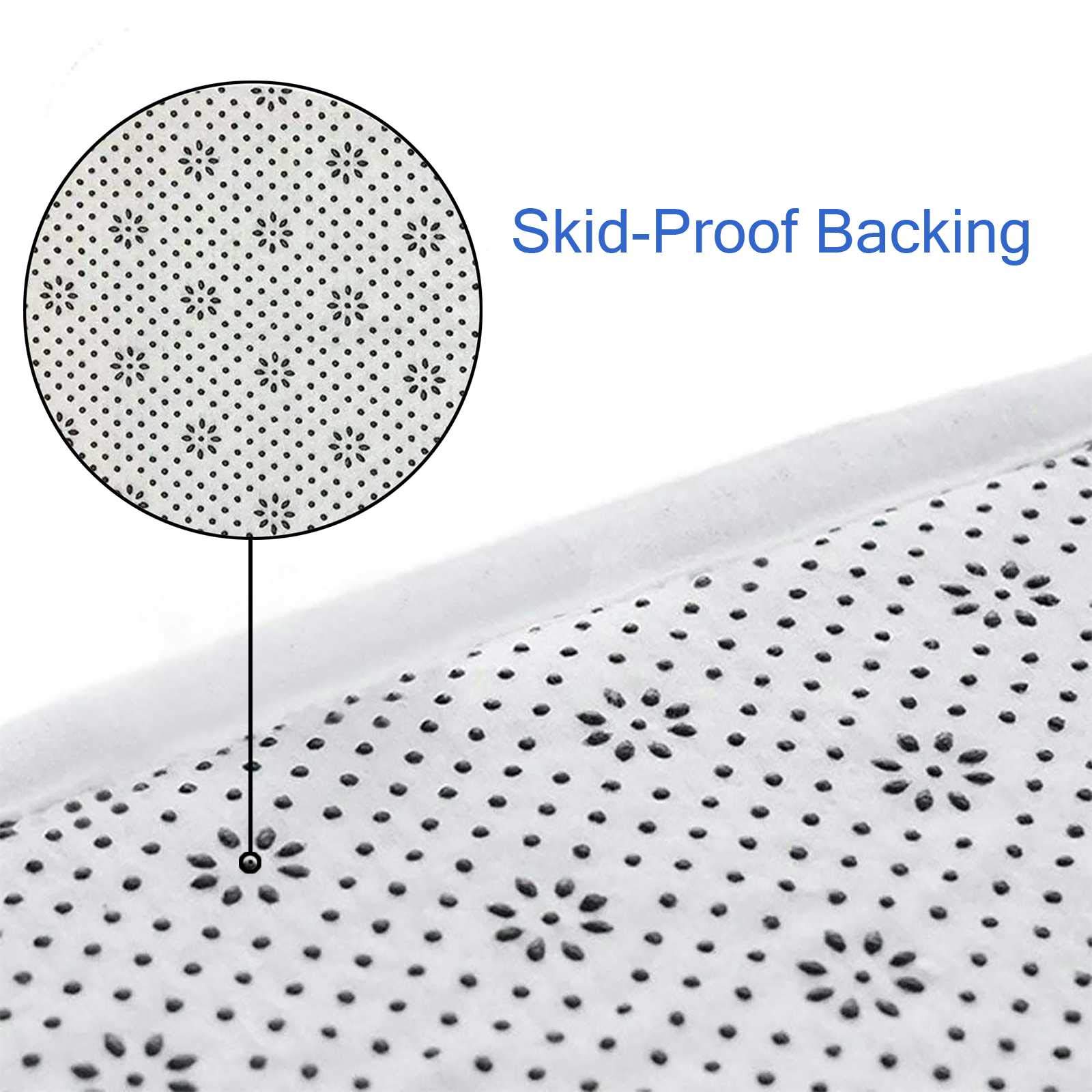 Hapuxt 3-Piece Bath Rug Set - Soft, Absorbent & Anti-Slip Bath Mats with Toilet Lid Cover & U-Shaped Contour Rug | Machine Washable | Perfect for Bathroom, Powder Room & Guest Bath Decor (Pink Star Pattern)